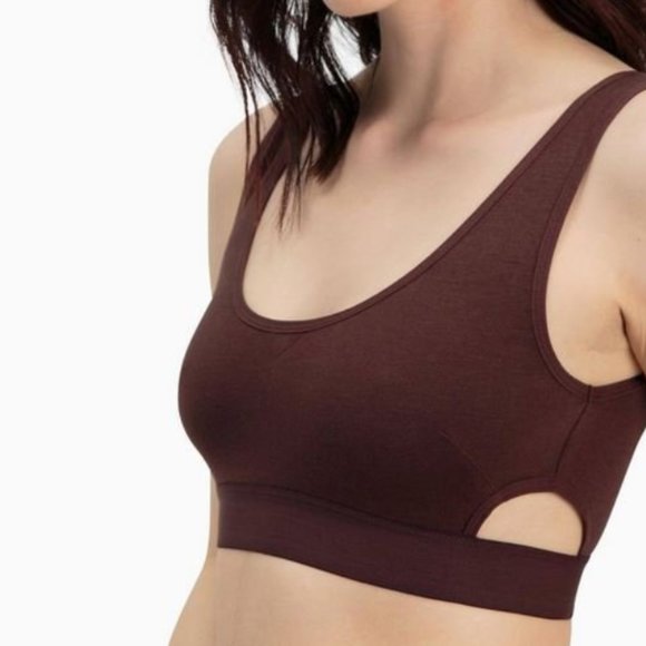 NWT Richer Poorer Scoop Cutout Bralette Java - Picture 2 of 3